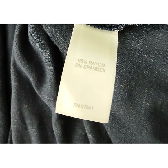 J Jill Dress Size 2X Blue Floral Paisley Pullover Midi V-Neck Long Sleeve Preown - Picture 9 of 12